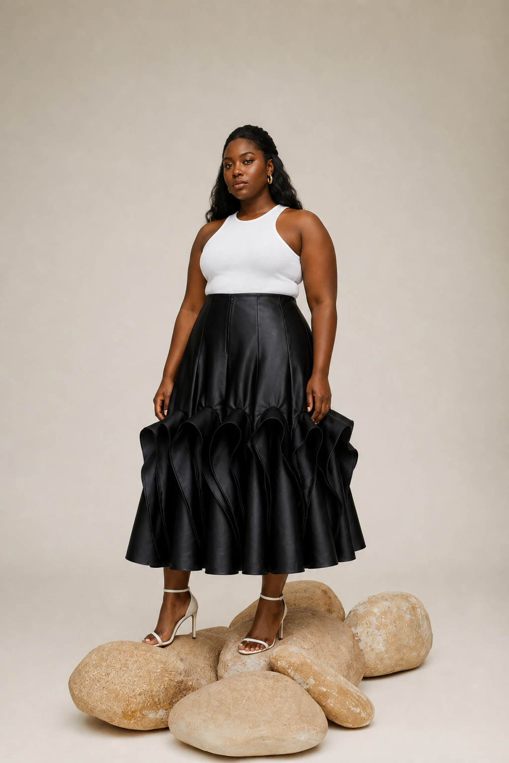 №1 Tea Black Skirt
