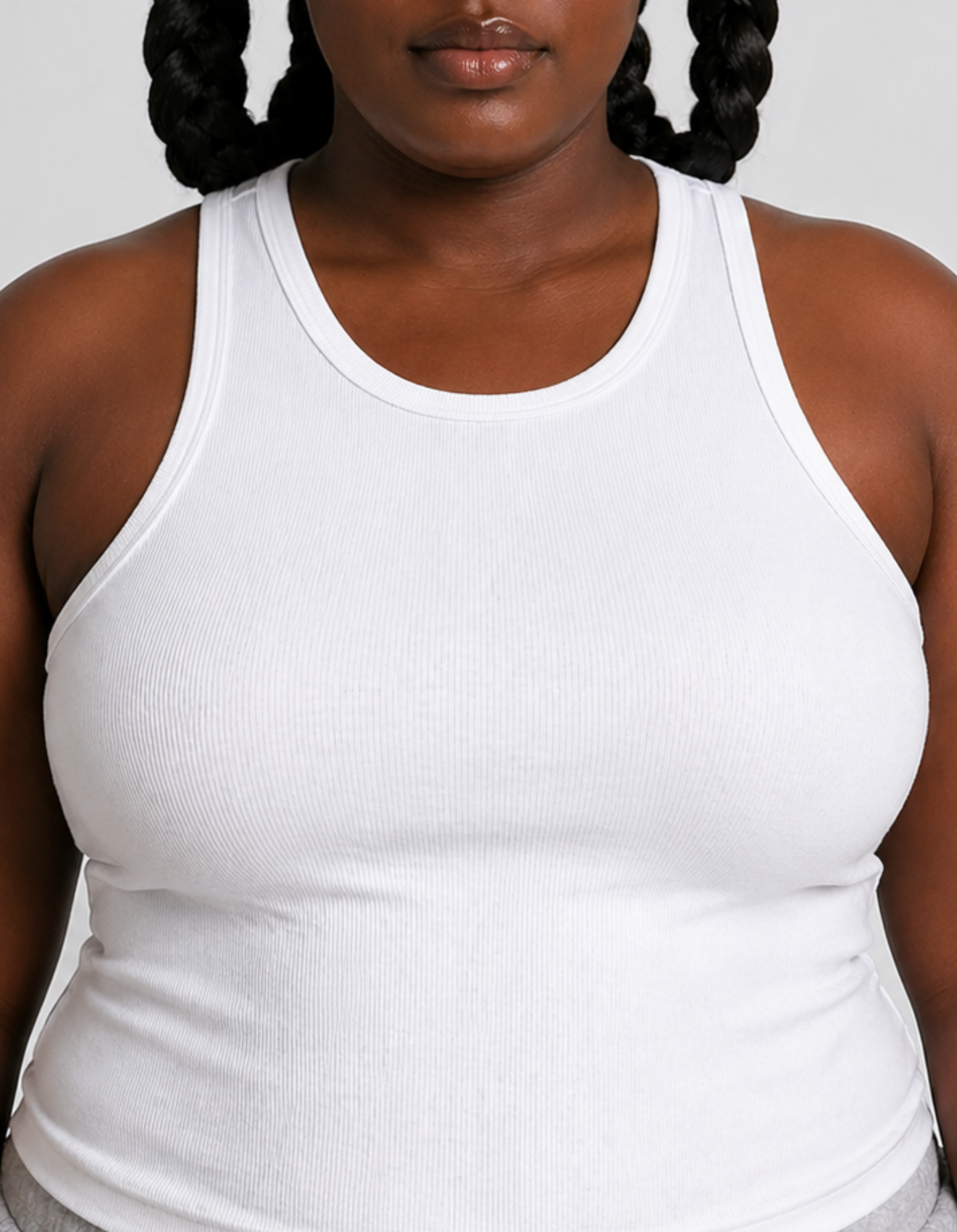 White Kingdom of Daughters tank top with 'KOD' logo on a plain background