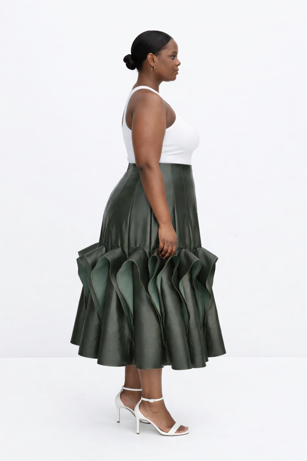 №1 Tea Deep Olive Skirt