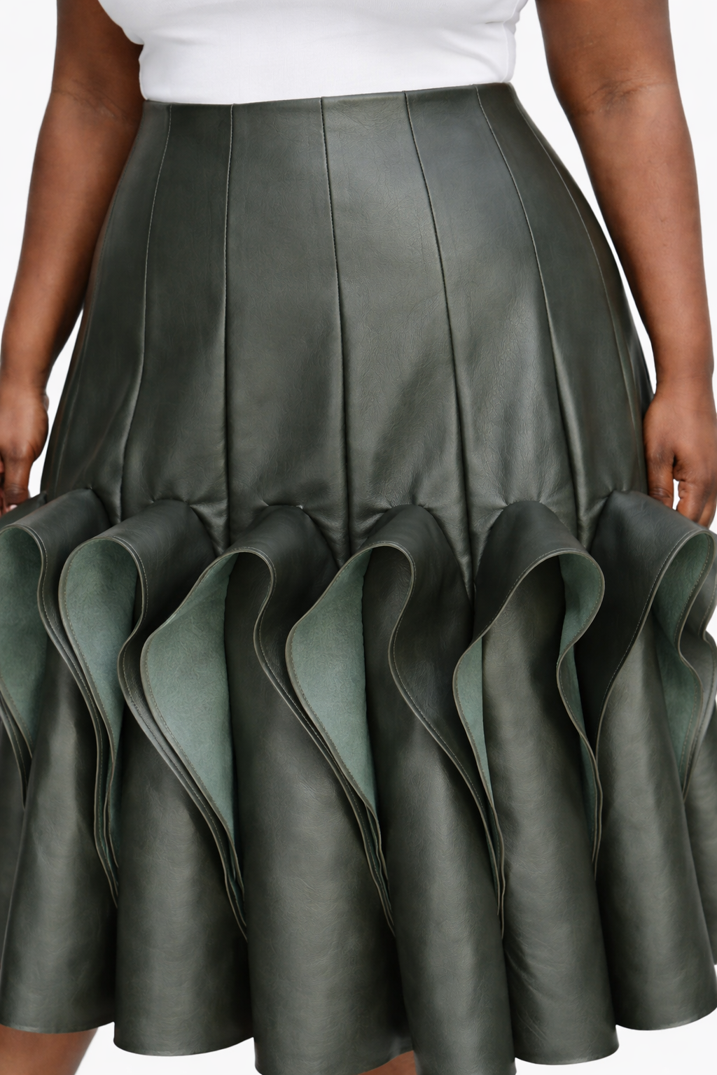 №1 Tea Deep Olive Skirt