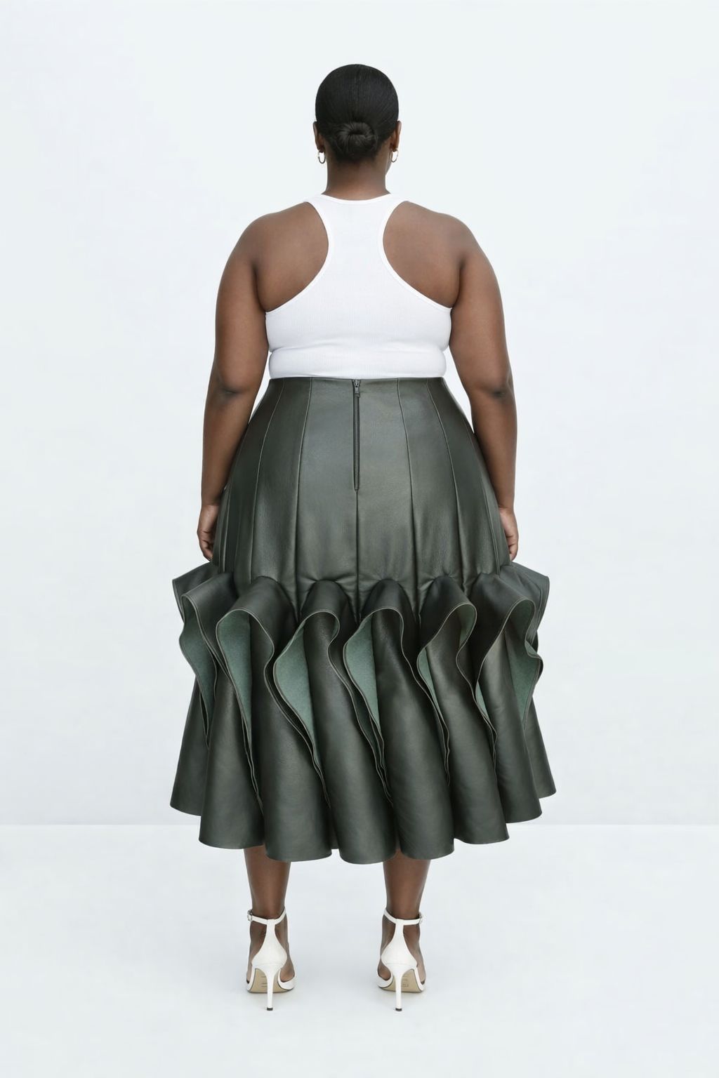 №1 Tea Deep Olive Skirt